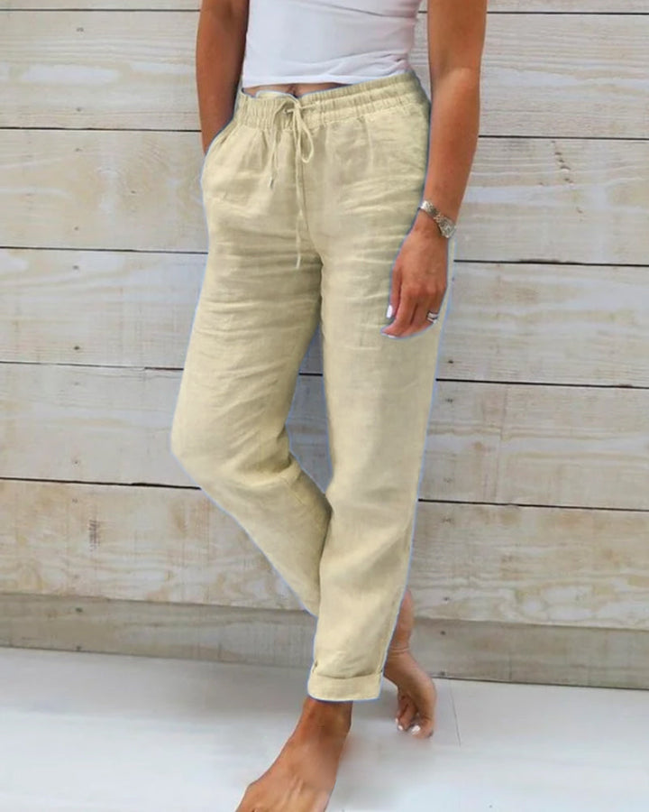 Monica™ Pants with Elastic Waistband Cotton&Linen blend (1+1 FREE)