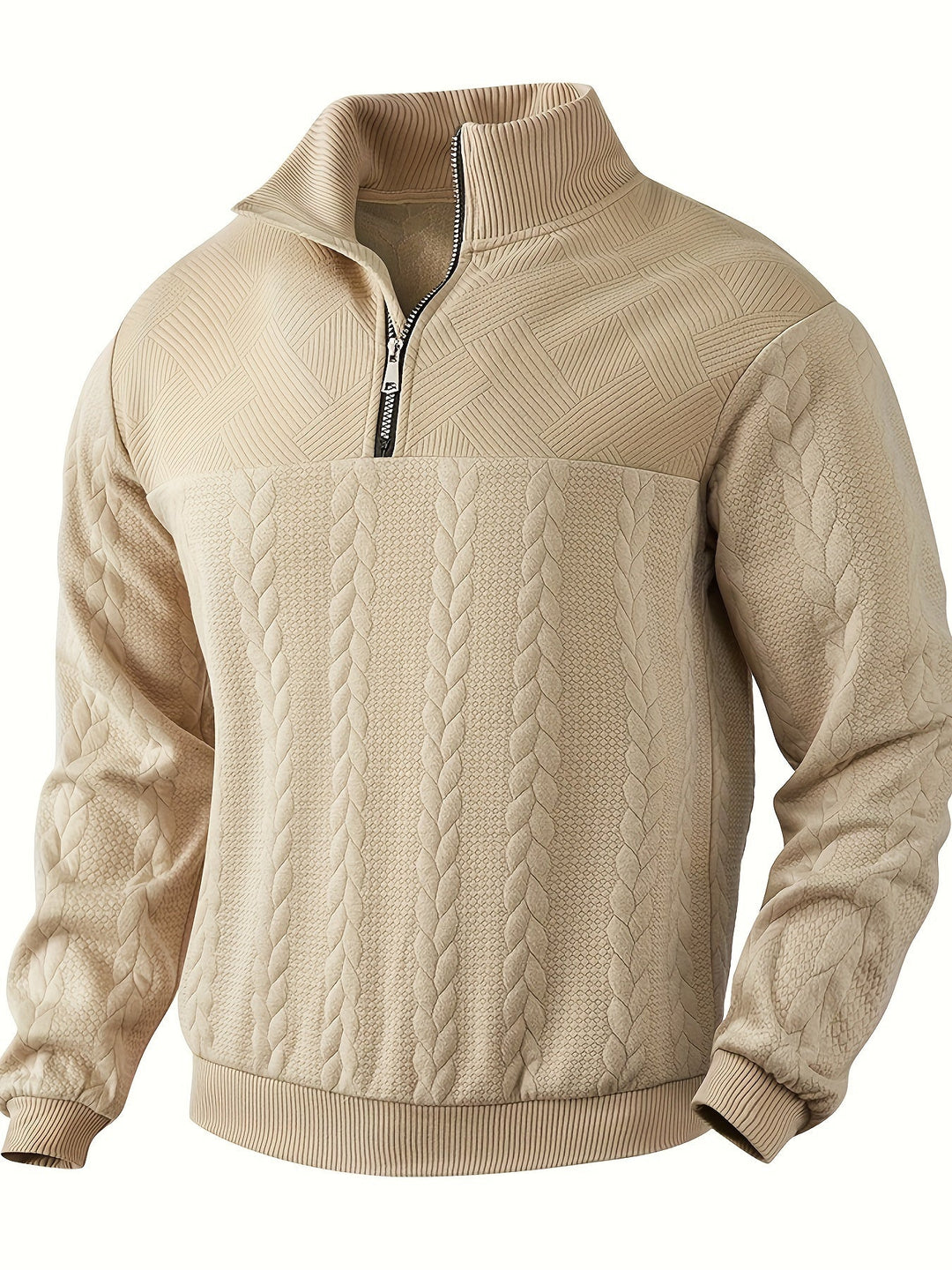 Lennox™ Textured Zip-Up Pullover