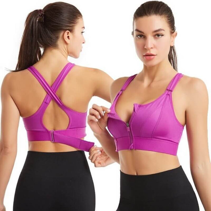 FitAria™ Sports Bra With Front Zipper