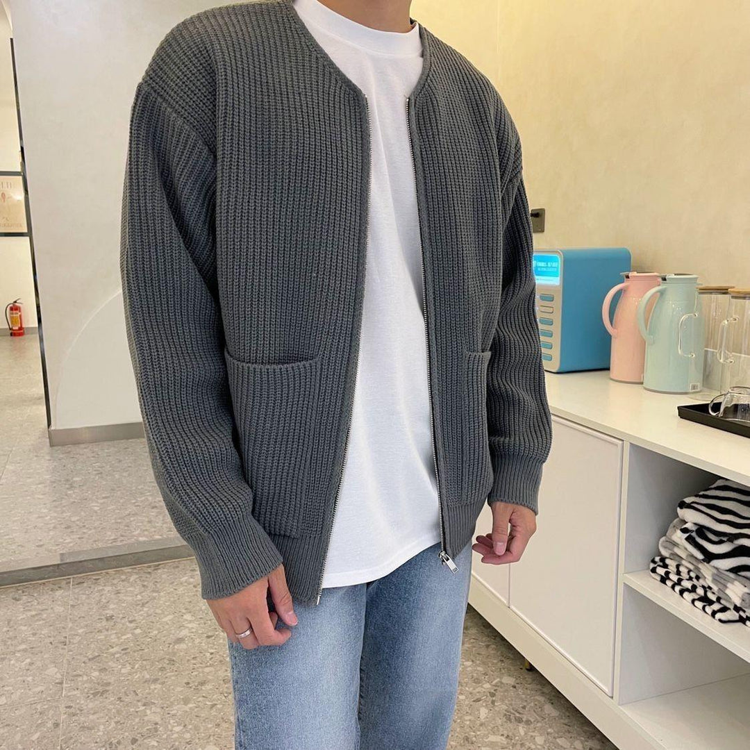 Dennis™ Collarless Cardigan