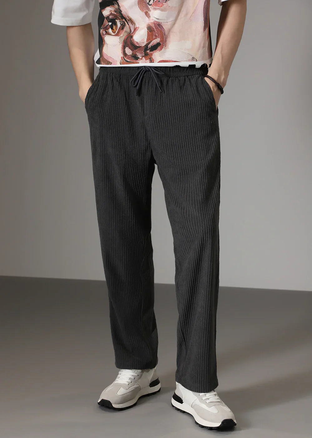 Cameron™ Straight-Cut Ribbed Pants