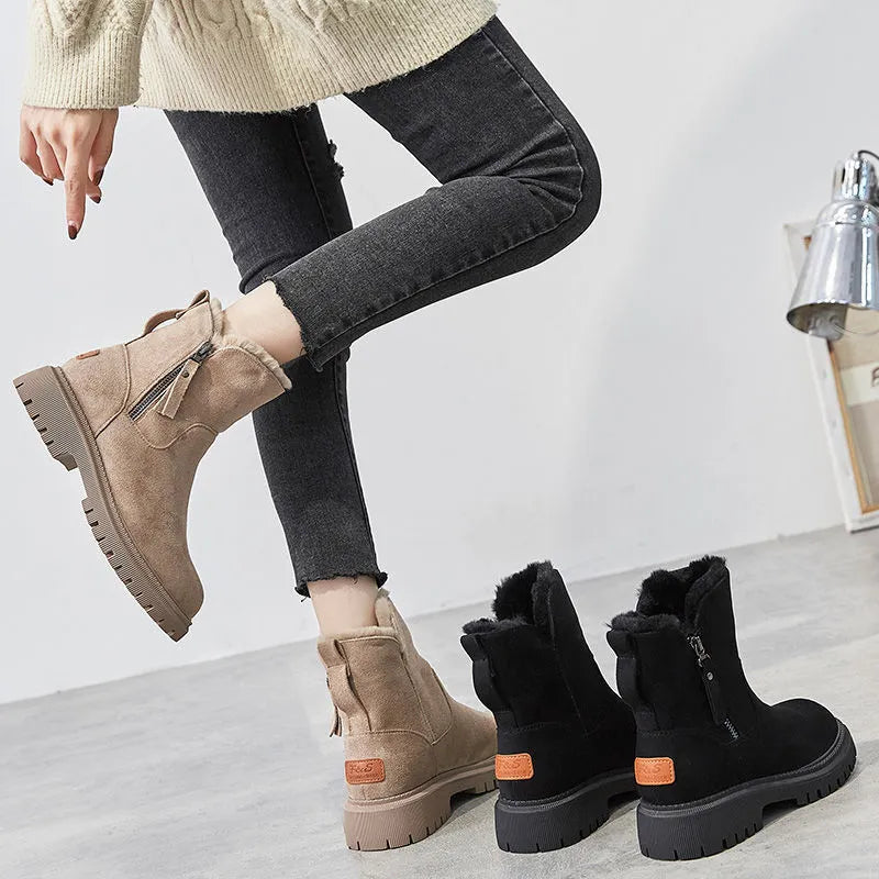 Daphne™ Stylish Fur-Lined Ankle Boots