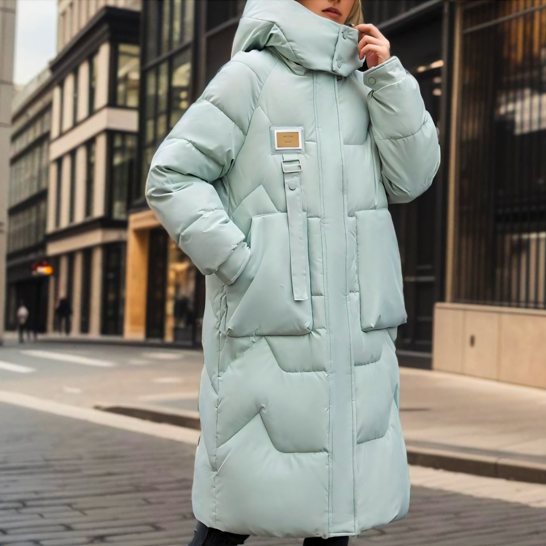 Celeste™ Long Hooded Puffer Coat