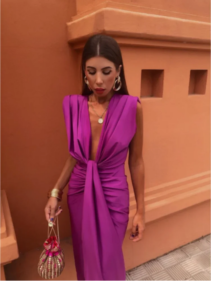 Kyra™ Dress with Plunging Neckline