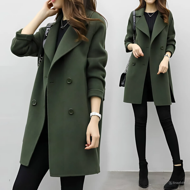 Selene™ Casual Double-Breasted Coat