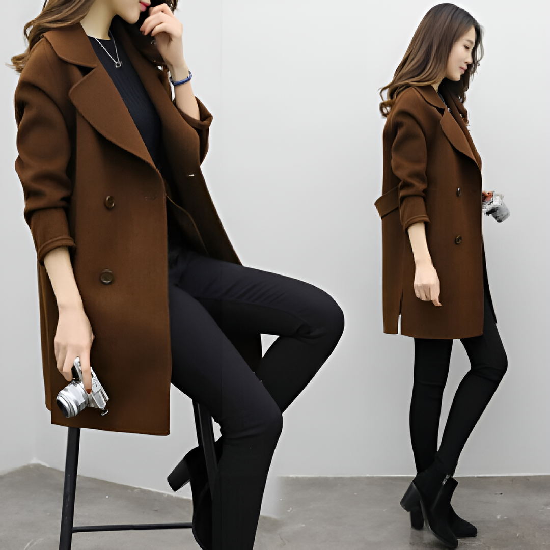 Selene™ Casual Double-Breasted Coat