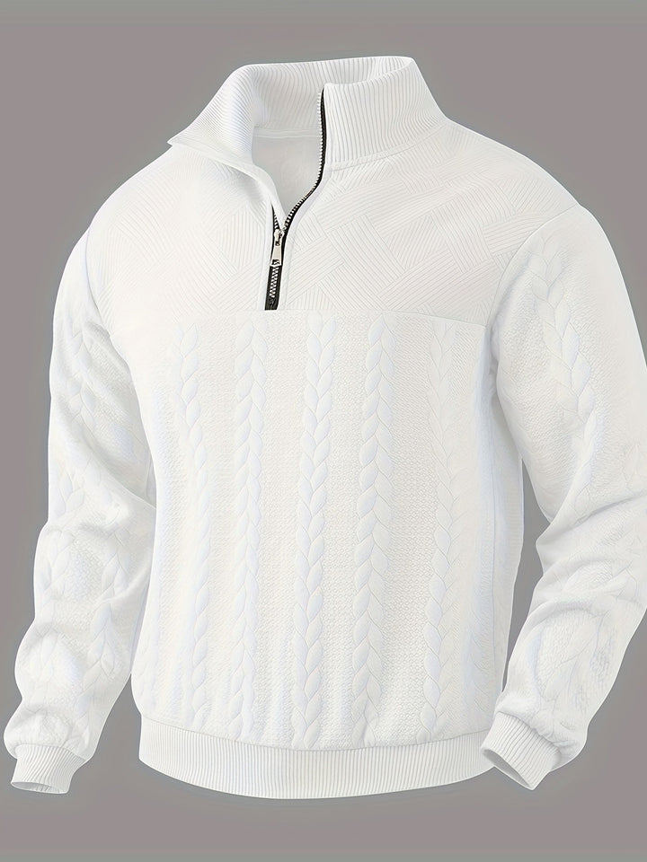 Lennox™ Textured Zip-Up Pullover