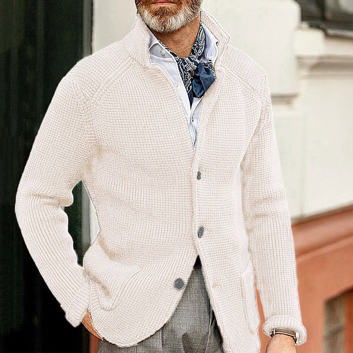 Clark™ Stand-Up Collar Cardigan