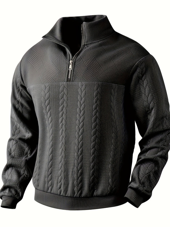 Lennox™ Textured Zip-Up Pullover