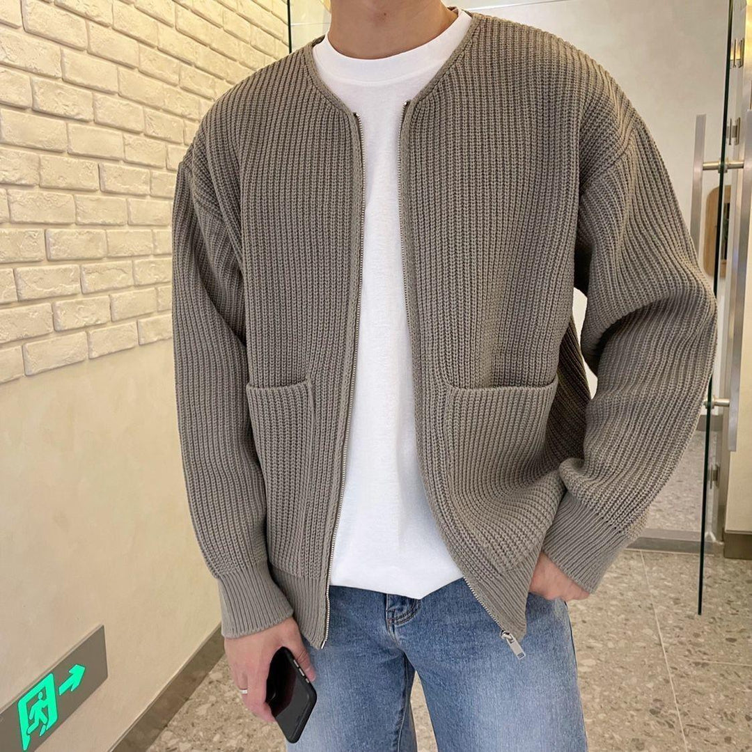 Dennis™ Collarless Cardigan